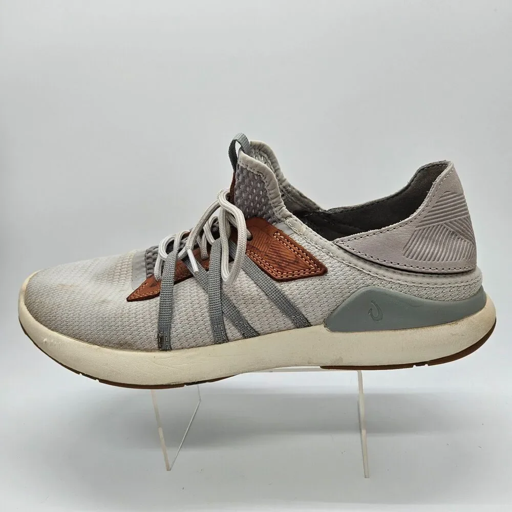 Olukai Mio Li Mens 10 Mist Grey & Poi Everyday Athletic Shoes Comfort 10440-DW25